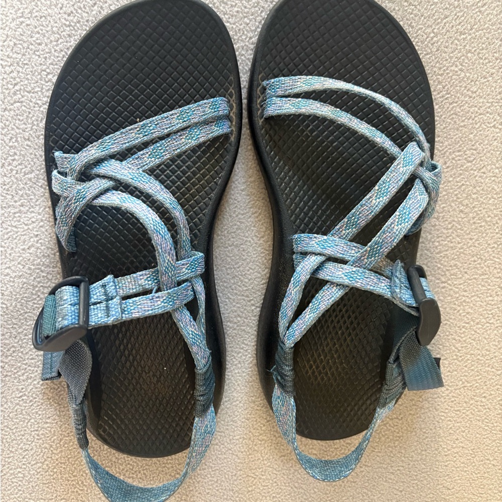 Chaco Z Strap Sandals Womens Size 7 Blue Adjustable Hiking Comfort - Picture 2 of 5